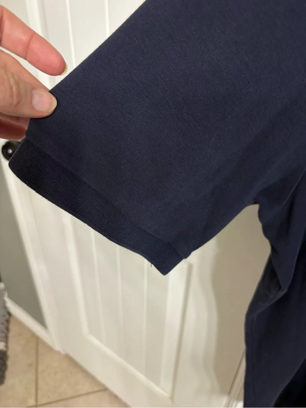 Ralph Lauren Navy Short-Sleeve Polo with Red Pony